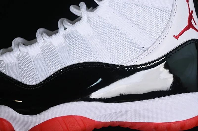 All categories Air Jordan Jordan series basketball shoes Air Jordan 11 Air Jordan 11 Retro AJ11 Joe 11 patent leather black and white red CT8012-106